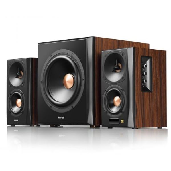 Edifier S360DB – 2.1-System mit hochwertigen Regallautsprechern aus Holz