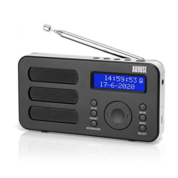 August MB225 – Tragbares und kompaktes DAB+-Radio