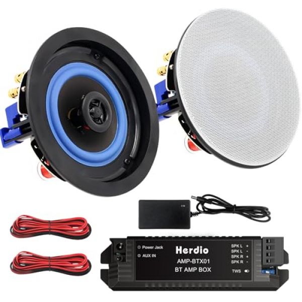 Herdio 2-Wege Einbaulautsprecher – günstiges Pärchen mit Bluetooth