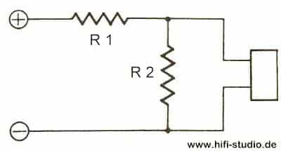 Wiederstände zur Lautstärkeabsenkung von Hoch und Mitteltönern