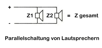 Parallelschaltung von Lautsprechern